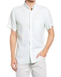 Nordstrom Solid Linen Short Sleeve Shirt