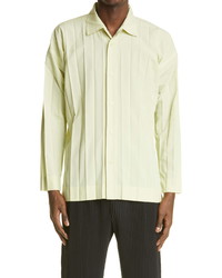 Homme Plissé Issey Miyake Edge Pleated Button Up Shirt