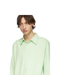 Tibi Green Classic Shirt