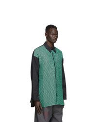NAMESAKE Green Weave Jade Shirt