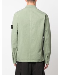 Stone Island Logo Patch Long Sleeve Shirt