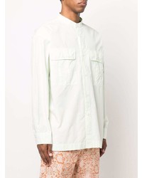 Kenzo Mock Neck Cotton Shirt