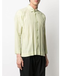 Issey Miyake Pleated Long Sleeved Shirt