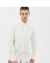 Noak Regular Fit Shirt With Double Pockets In Off White
