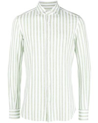 Glanshirt Stripe Pattern Long Sleeve Shirt