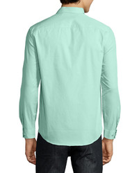 Moschino Uomo Button Front Dress Shirt Mint