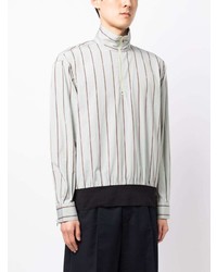 Paul Smith Vertical Stripe Short Zip Shirt