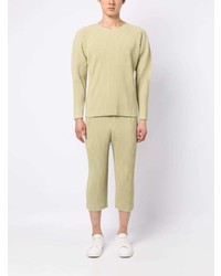 Homme Plissé Issey Miyake Fully Pleated Long Sleeved Top