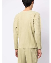 Homme Plissé Issey Miyake Fully Pleated Long Sleeved Top