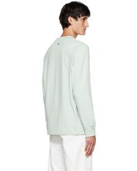 AMI Alexandre Mattiussi Green Ami De Cur Long Sleeve T Shirt