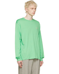 Acne Studios Green Cotton Long Sleeve T Shirt