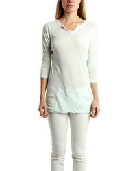 V::room Jersey 34 Sleeve T Shirt In Mint