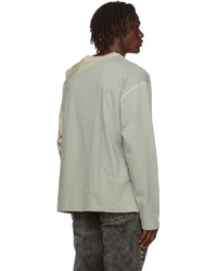 Y/Project Khaki Beige Clip Shoulder Long Sleeve T Shirt