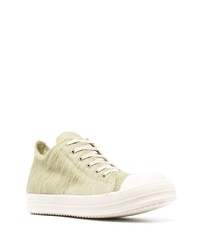 Rick Owens Calf Hair Lace Up Sneakers