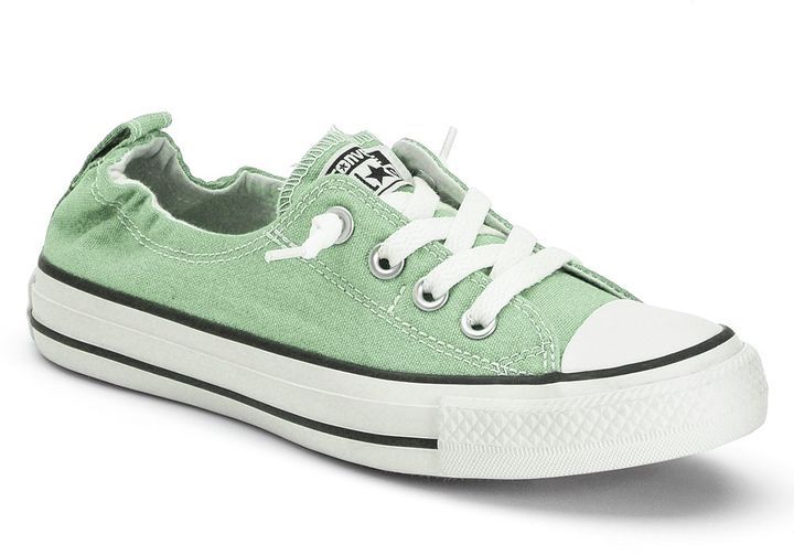 converse slip on green