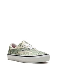 Vans X Supreme Skate Era Dollar Bill Green Sneakers