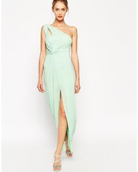 Asos Collection Twist Front Glitter Maxi