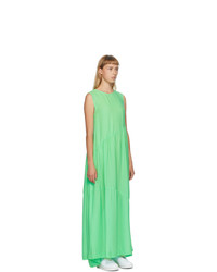 Collina Strada Green Silk Ritual Dress