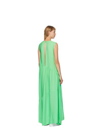 Collina Strada Green Silk Ritual Dress