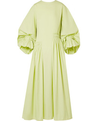 Roksanda Med Shirred Cotton Poplin Midi Dress