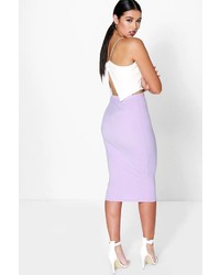 Boohoo Astria Basic Scuba Midi Skirt