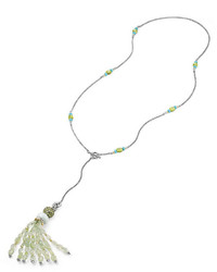 David Yurman Mustique Chrysoprase Peridot Tassel Necklace