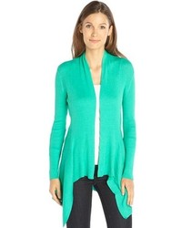 Autumn Cashmere Emerald Green Cotton Long Sleeve Cardigan