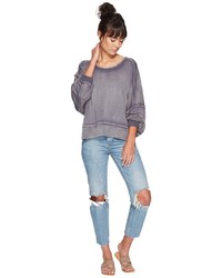 Free People Back It Up Pullover Long Sleeve Pullover