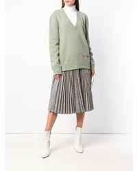 Calvin Klein 205W39nyc Plunge Neck Oversized Sweater