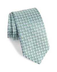 David Donahue Paisley Pattern Silk Tie