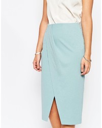 Asos Collection Pencil Skirt With Wrap Front