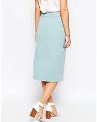 Asos Collection Pencil Skirt With Wrap Front