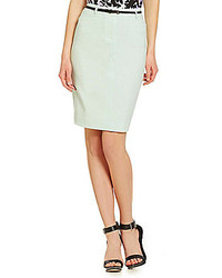 Calvin Klein Luxe Belted Pencil Skirt