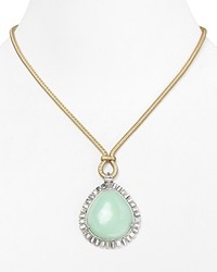Carolee Lux Candy Girl Mint Pendant Necklace 17