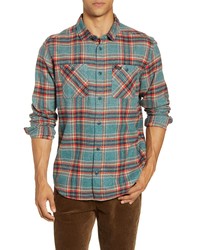 RVCA Mazzy Plaid Button Up Flannel Shirt
