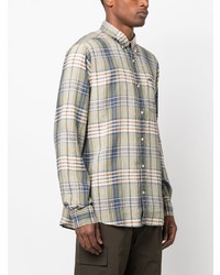 Barbour Plaid Checked Lyocell Linen Shirt