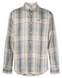 Barbour Plaid Checked Lyocell Linen Shirt