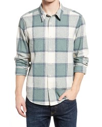 Madewell Perfect Long Sleeve Hemp Cotton Shirt In Faded Shale Melange At Nordstrom