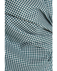 Jacquemus Checked Cotton Shirt Forest Green