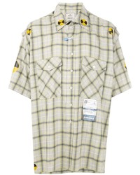 Maison Mihara Yasuhiro Check Print Short Sleeved Shirt