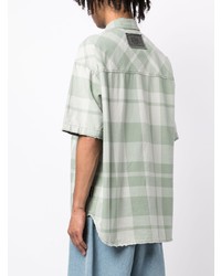 Izzue Plaid Pattern Short Sleeve Shirt
