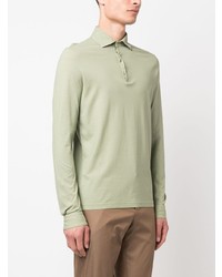 Dell'oglio Long Sleeve Cotton Polo Shirt