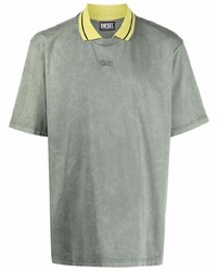 Diesel Acid Wash Polo Collar T Shirt