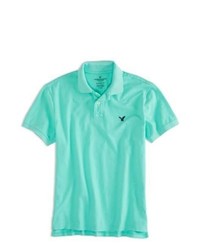 American Eagle Outfitters Solid Polo Shirt L