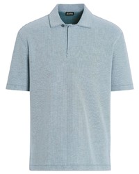 Zegna Cotton Short Sleeve Polo Shirt
