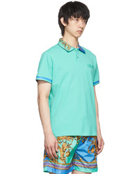 VERSACE JEANS COUTURE Green Cotton Polo