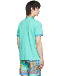 VERSACE JEANS COUTURE Green Cotton Polo