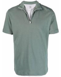 Eleventy Half Zip Polo Shirt