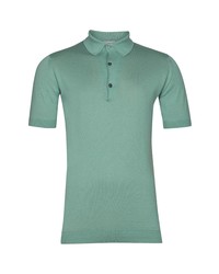 John Smedley Jersey Polo In Haze Blue At Nordstrom