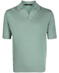 Tagliatore Knitted Cotton Polo Shirt